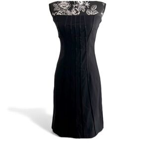 Poleci Strapless Little Black Dress | Prom Semi-Formal Size 6